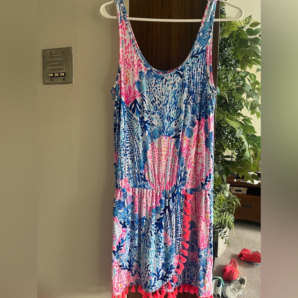 Lilly Pulitzer Jarrett Romper in Resort White Sway with Me